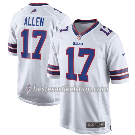 Herren Buffalo Bills Trikot Josh Allen 17 Nike Weiß